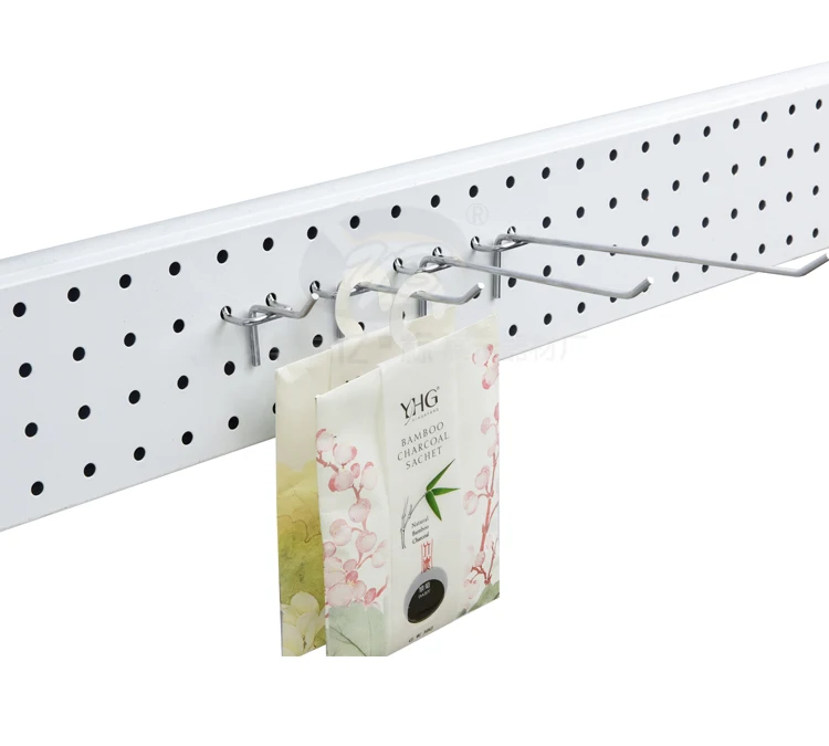 Metal Pegboard Hooks 25mm Hole Spacing Hanging Hooks Single Line