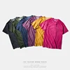 2019 Logo Custom Cotton Spandex Jersey Dip Dyed T Shirt Men
