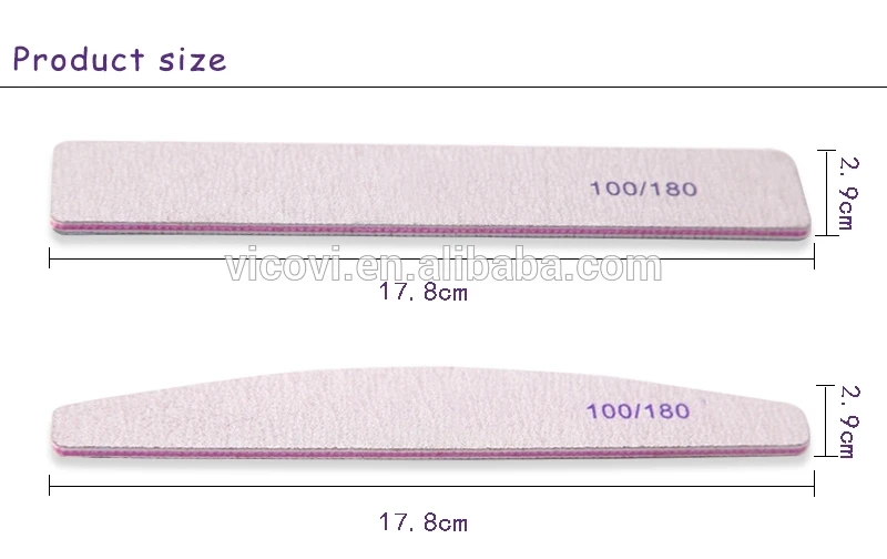 Professional Double Emery Nail Buffer 100/180 Block High Polishing