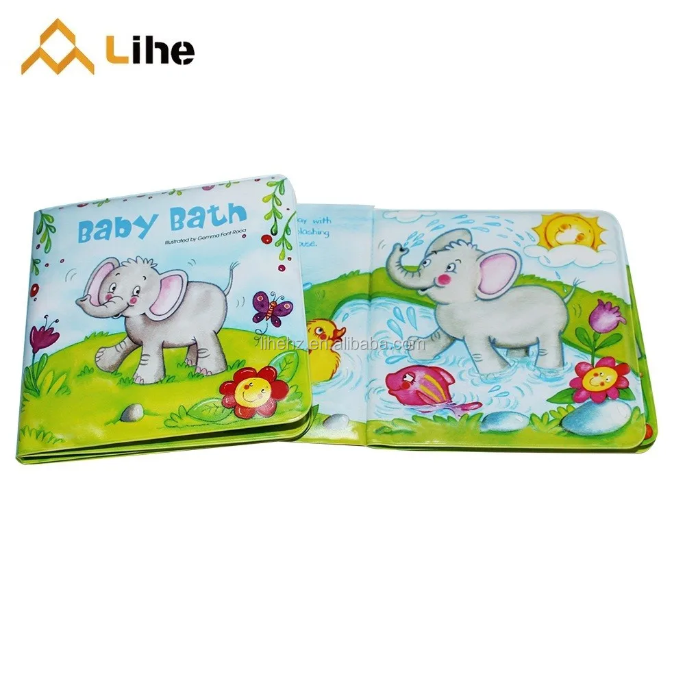 Esummi Educational Waterproof Baby Bath Book For Kids,Cute Elephant
