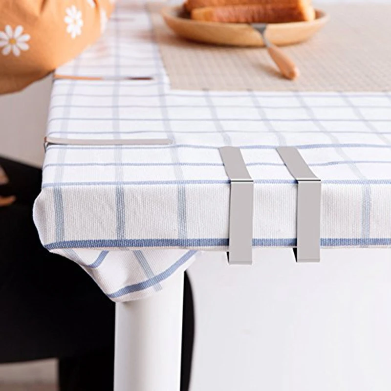 Stainless Steel Triangletable Cloth Clip Table Cover Clamps Picnic