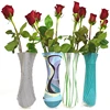 Price reduced promotional gift fold plastic flower vase for bridal shower decoration