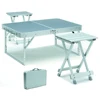 Folding Aluminum Camping Picnic Portable Beach Table Bench