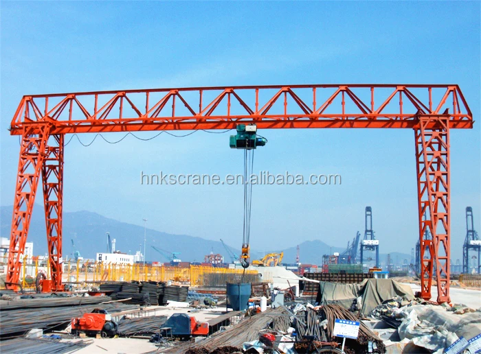 truss frame single girder mobile gantry crane 10 ton
