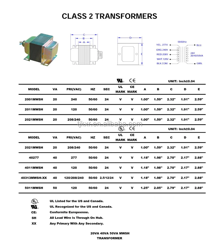 Ul/cul Approved Transformer 120v To 24v,240v Isolation Transformer,Microwave Oven Transformer