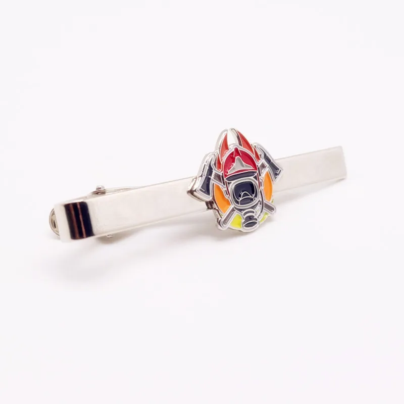 
Custom Logo Mens Security Silver Tie Clip 
