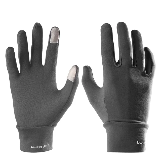 

Latest Customization touch screen keep warm running gloves for sports, Black,grey