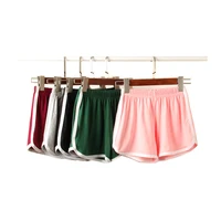 

Wholesale women hot selling cotton fashion summer casual blank solid gym sport fitness yoga shorts