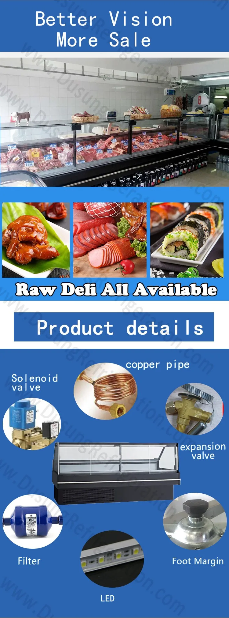 Supermarket Refrigerated Meat Shop Equipment For Sale Buy Fresh Meat