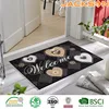 7mm pile height and polyester material decorative cheap custom door mat