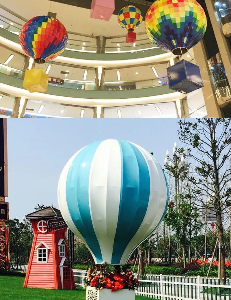 Commercial 1m 2m 3m Large Atrium Foldable Hanging Hot Air Balloon