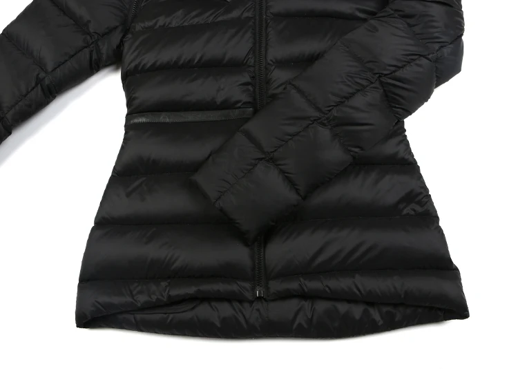 High quality comfortable outside removable hat down jacket for women winter 