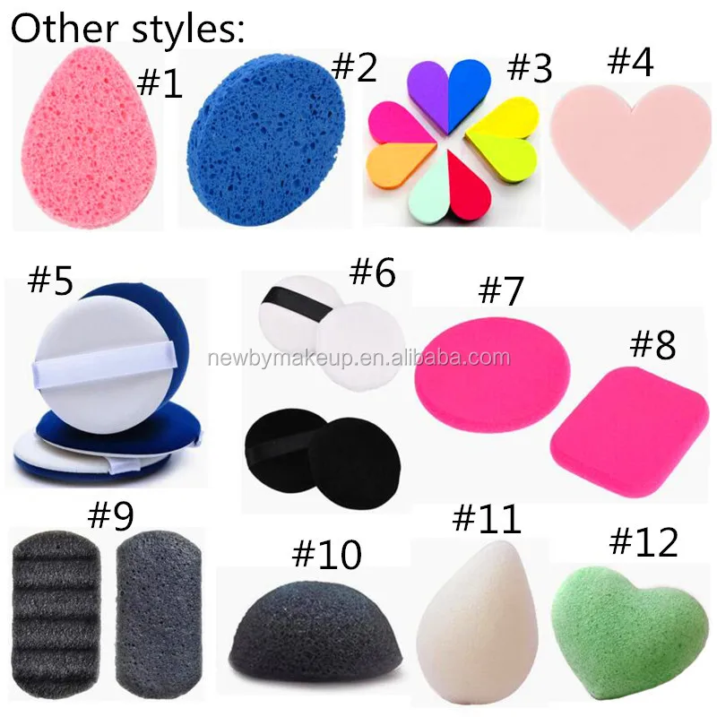 Many Shapes Powder Puff Box Package Cosmetic Puff Buy Cosmetic Puff
