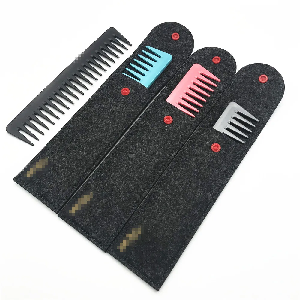 

Hot sale custom colored plastic wide tooth hair comb, Any color is ok