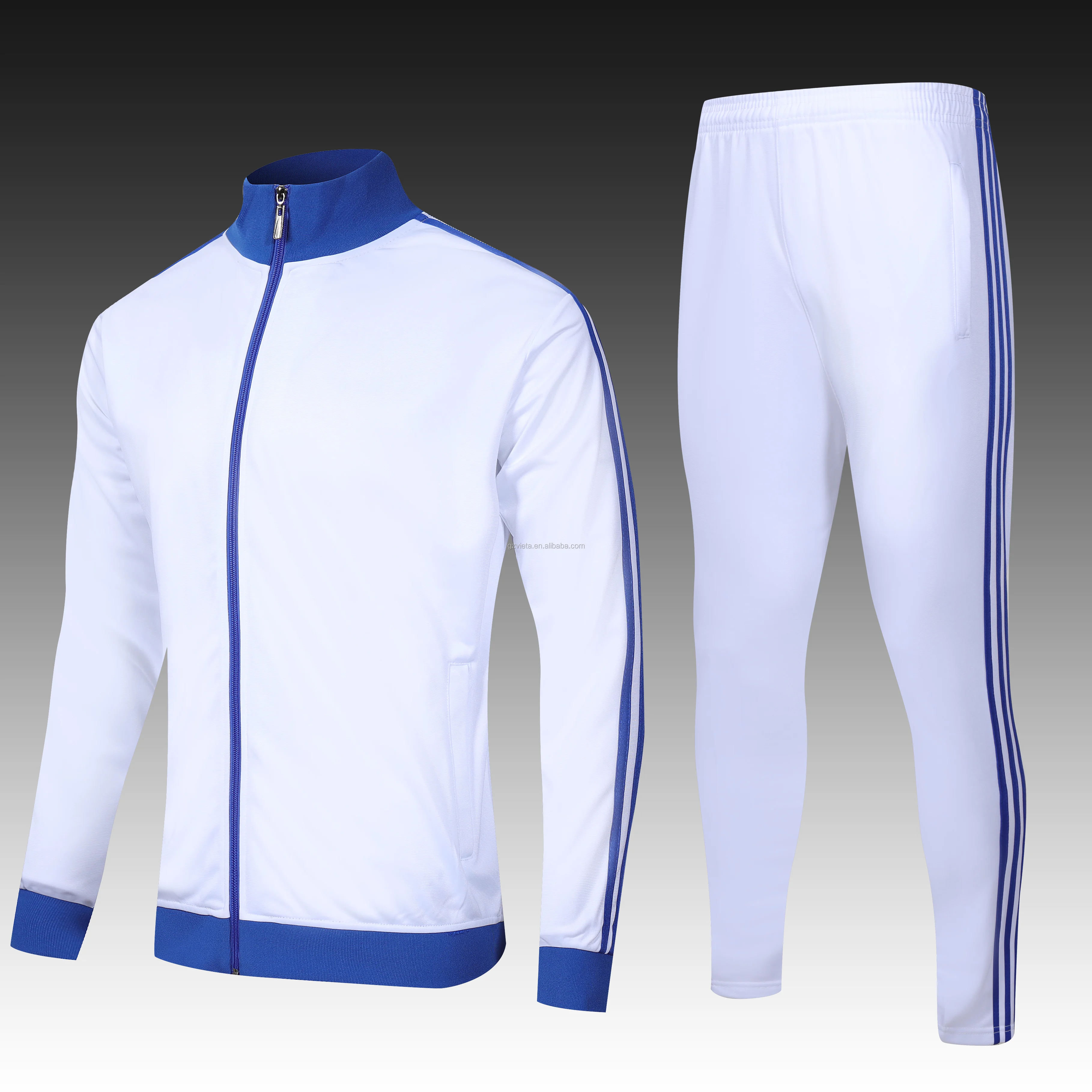 Wholesale In Bulk Cotton Polyester Men Soccer Football Track Suit Sets ...