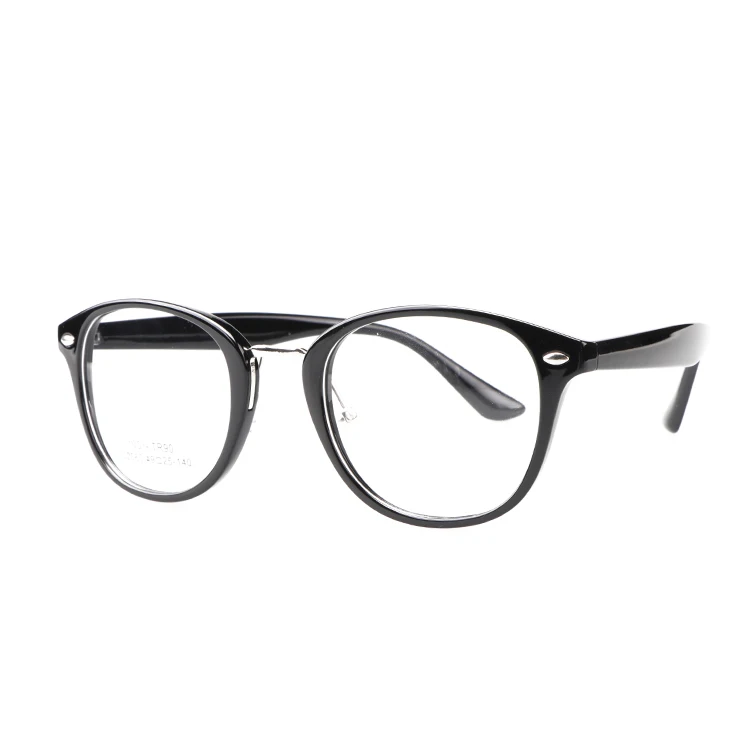 

Wholesale TR 90 Round Big frame rivet optical glasses, Custom colors