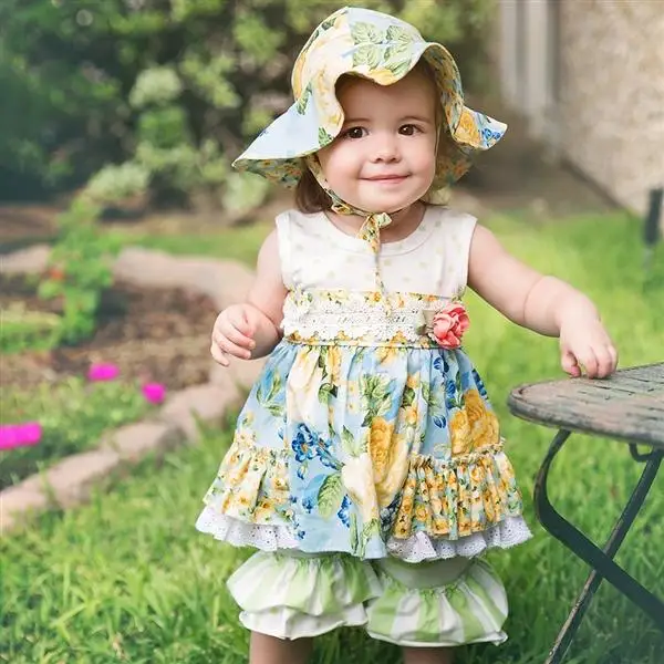 

New arrival girls boutique clothing Mustard pie remake icing outfits, As picture show