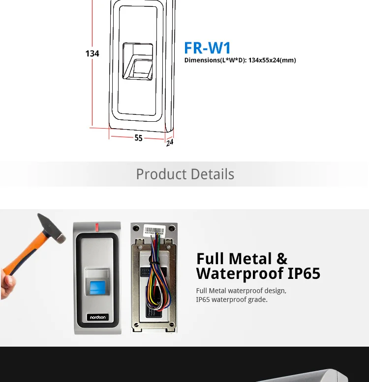fingerprint door lock access control system