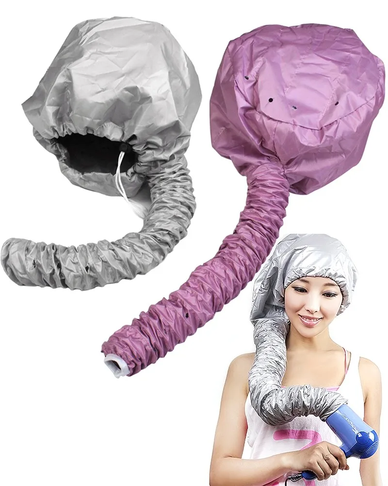 

Alibaba China Professional Blow Hair Dryer Soft Bonnet Cap Attachment, Sliver pink