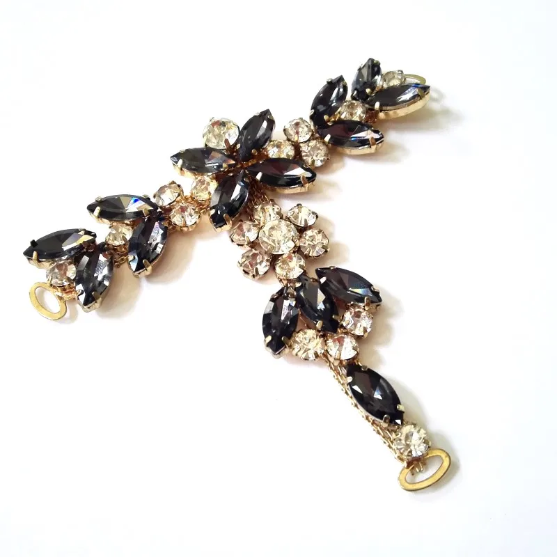 

Elegant Pendant Shoes Accessories Resin Crystal Rhinestone Shoe Decoration, Black