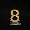 Delicate Top Quality Acrylic Laser Cutting Sheet Words Number