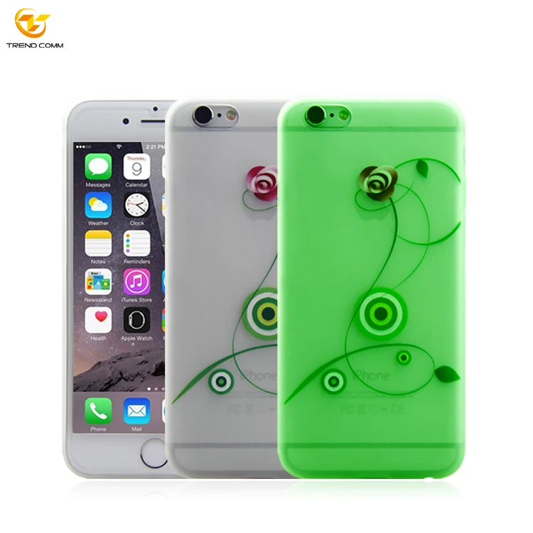 

Custom ultra thin uv print simple luminous tpu phone case for iphone 6s
