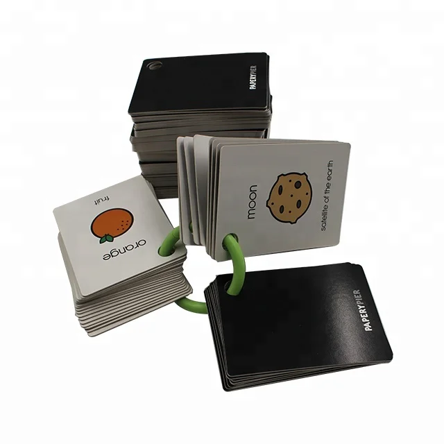 

Customized flash cards printing thick memory card for baby, Full color (cmyk or spot color)