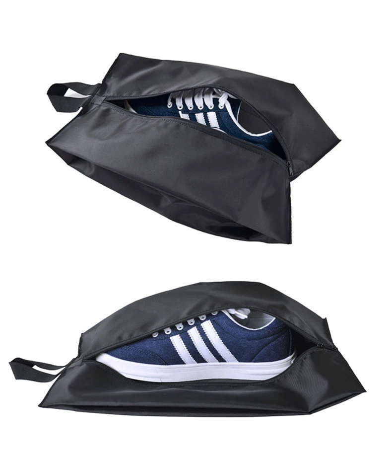 Customised Printed Organic Drawstring Shoe Bags Washable Cotton