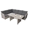 Patio cheap synthetic garden rattan/wicker high end rattan outdoor furniture liquidation