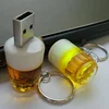 2GB 4GB 8GB crystal usb pen drive Beer shape usb flash memory