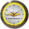 custom clock face neon tube lighting wall clock