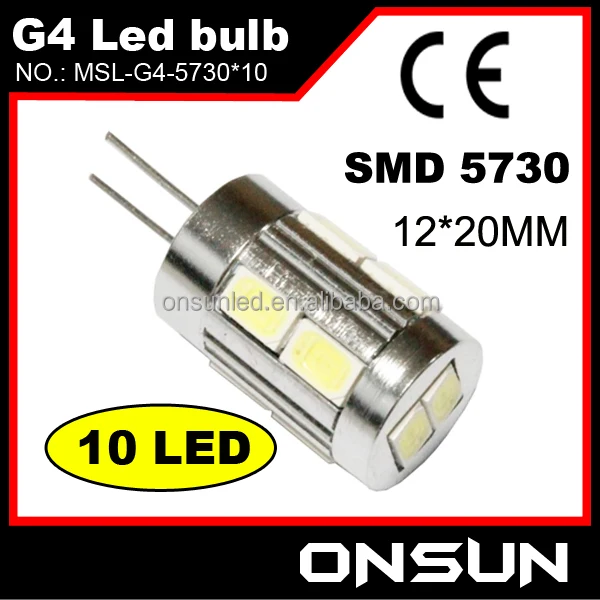 G4 18 SMD LED 12V 3.5W 180LM Warm White Bulb ~25W 10-30V DC / 12-18V AC