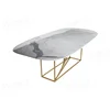 marble dining table oval round kitchen dinner tables per set