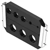 CNC milling plastic rubber pipe support block for cable