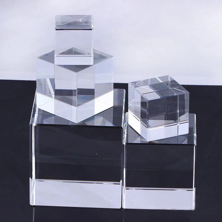 Odm/oemhot Sale Custom Glass Blocks 3d Crystal Cubes Gift Engrave