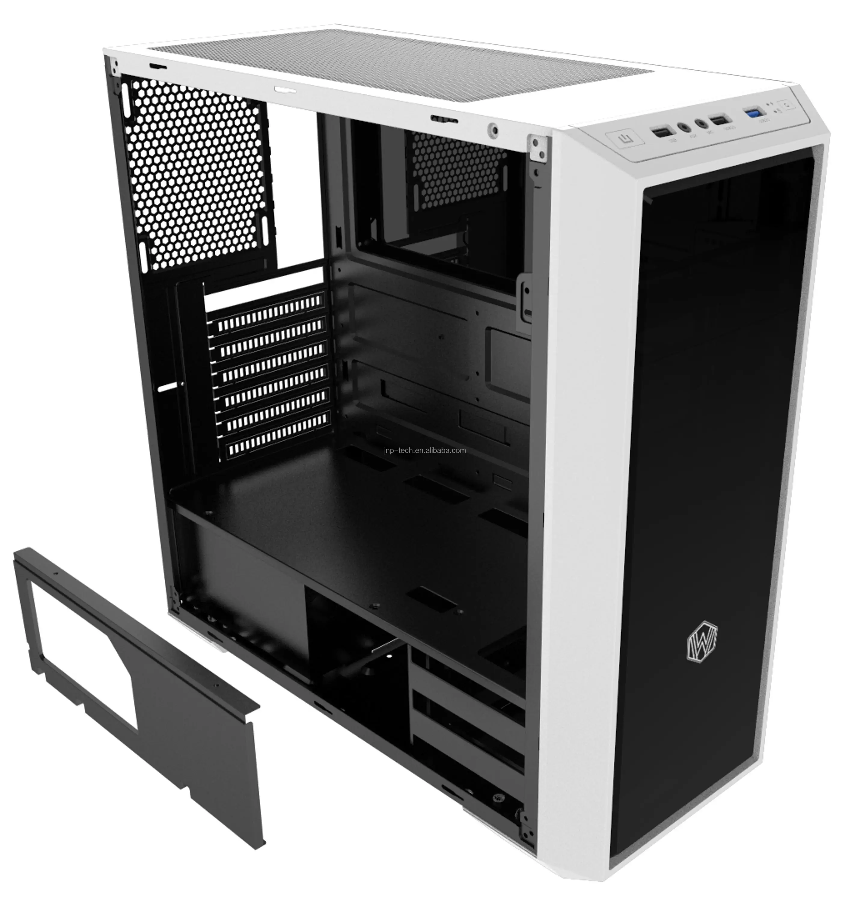 Tempered Glass Bezel Atx Gaming Desktop Computer Case Buy Computer