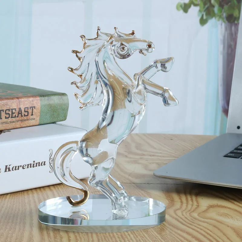 

Home Decor Crystal Horse Crafts Glass Ornaments Zodiac Decorative Arts
