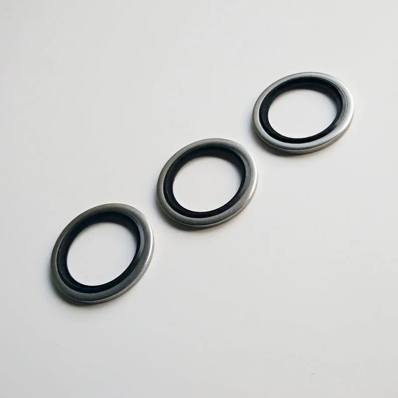 

High Quality Self Centralising 316 Stainless Steel Dowty Seal Gasket NBR Rubber Bonded Seal Washer G1/2"