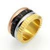 Stainless Steel Jewelry Gold Rings For Women, Multi Layers Gear Spinner Ring 2019 New Arrivals