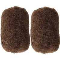 

Human Hair Tight Afro Kinky Hair Bulk for Locs#8 Medium Ash Brown 1ounce /piece