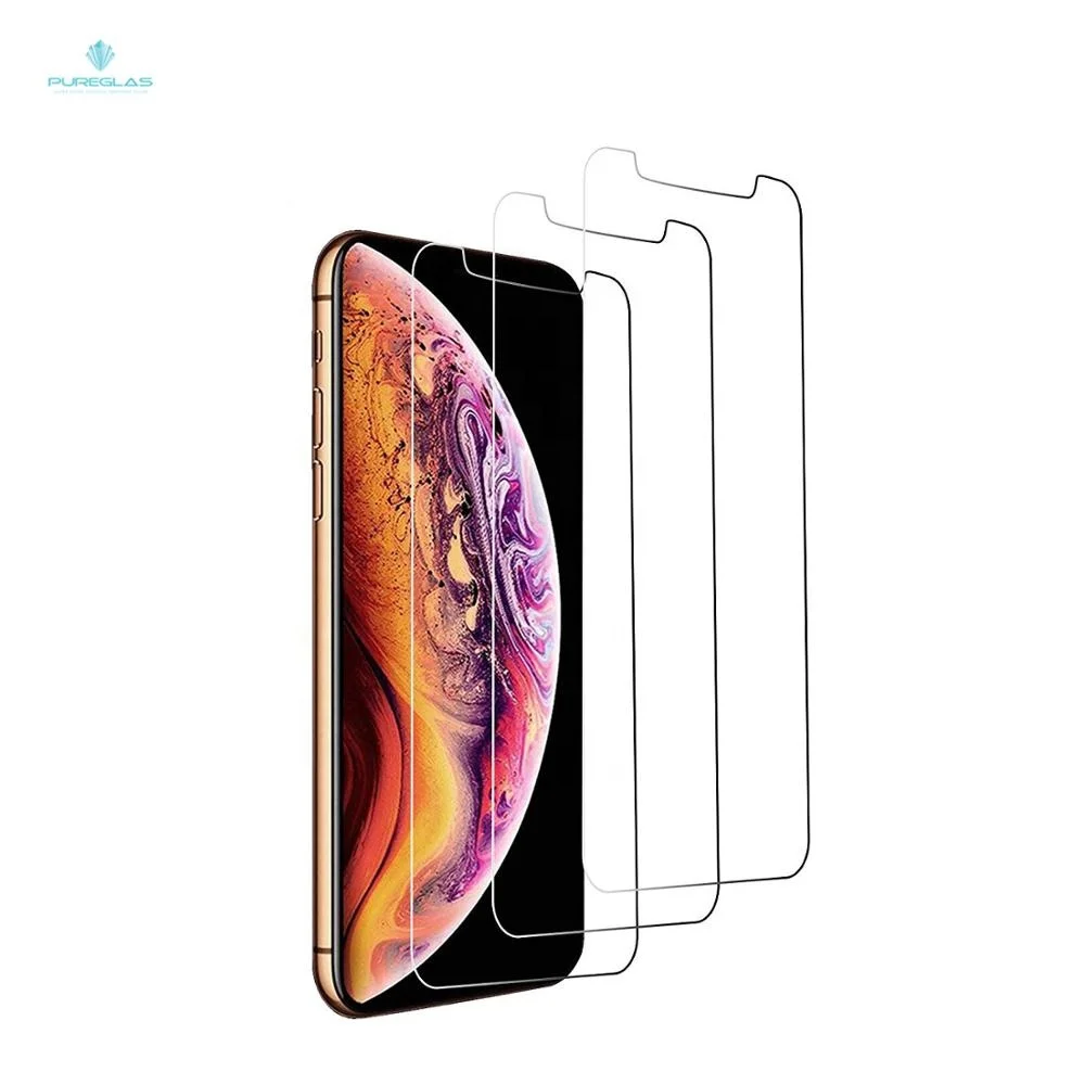

Pureglas screen protector for iPhone X/XS/XS Max tempered glass guard 3IN1, Crystal clear