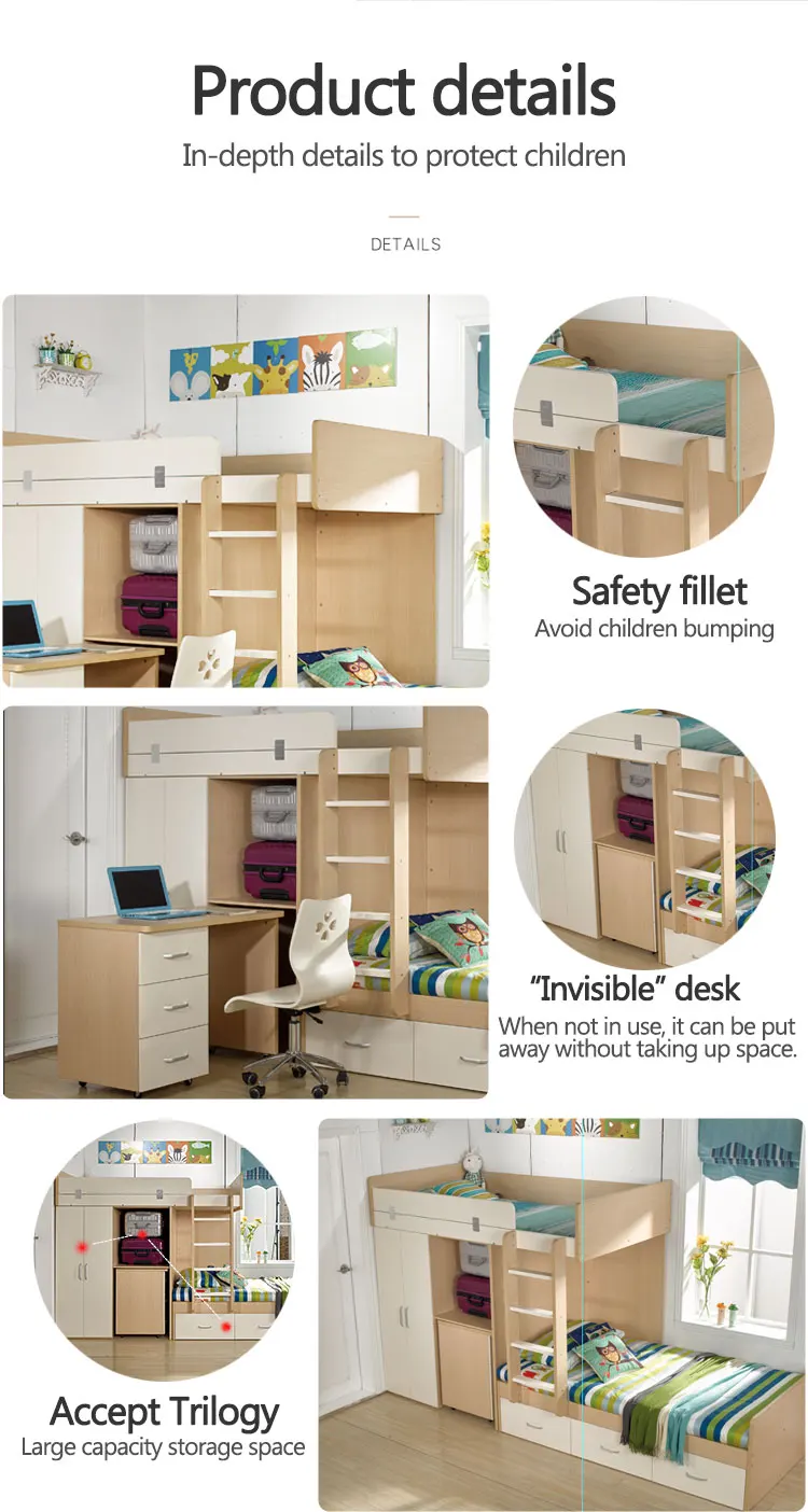 Bunk Bed with Desk