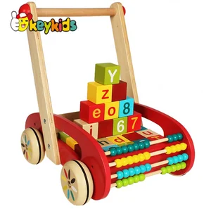 Image of 2019 Top sale preschool baby wooden walker for wholesale W16E046