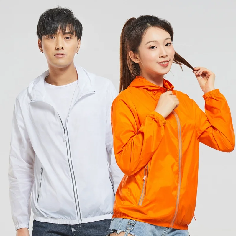 

Sun Protection full zipper outdoor sports Softshell Foldable Windbreaker Jacket, N/a