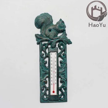 Cast Iron Squirrel Shaped Decorative Thermometer Buy Home