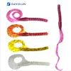 6 pieces/bag small bug soft grub worm lure soft plastic fishing grub worm lure long tail soft bug