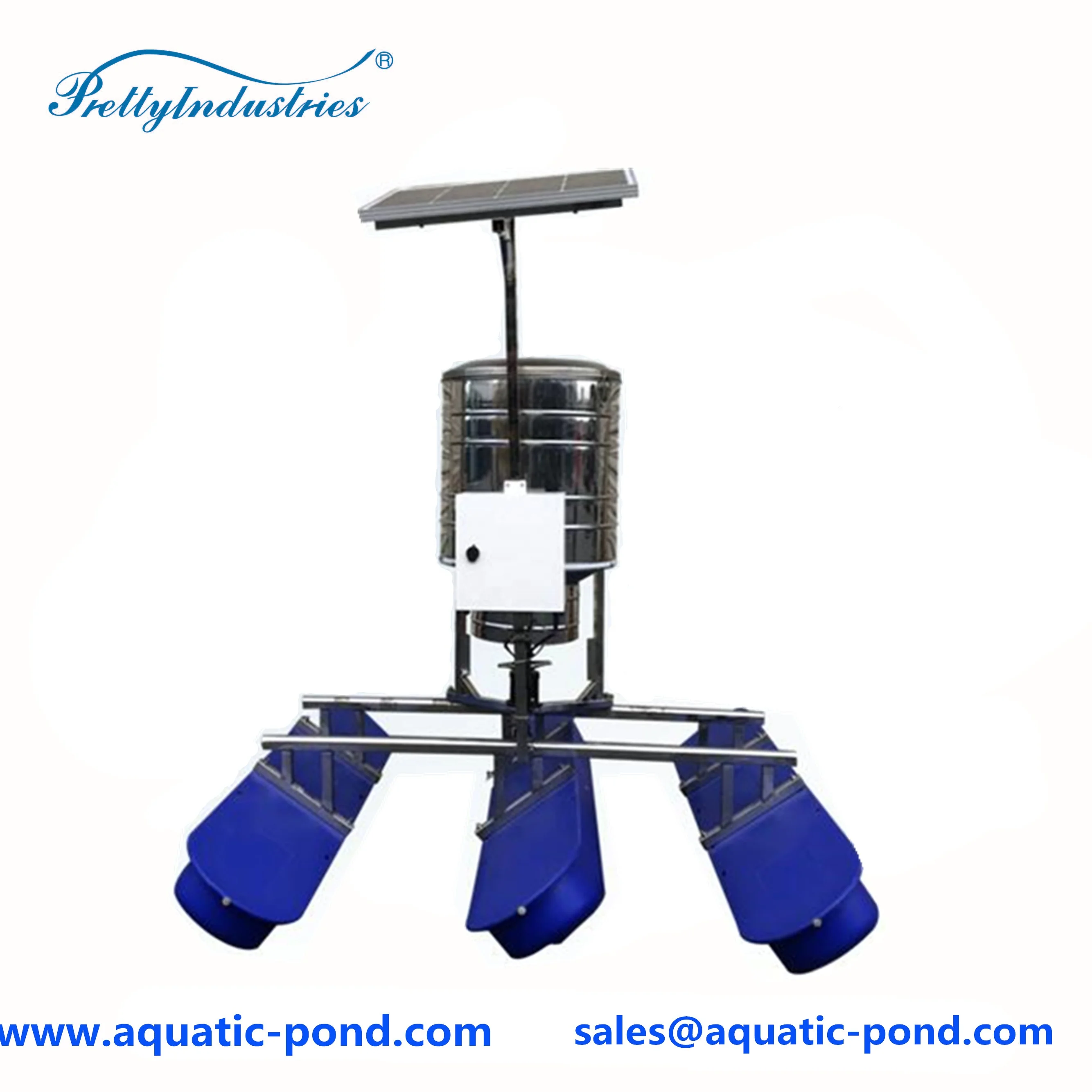 New Design Fish Pond Solar Feeder With Lithium Battery Buy Solar Fish