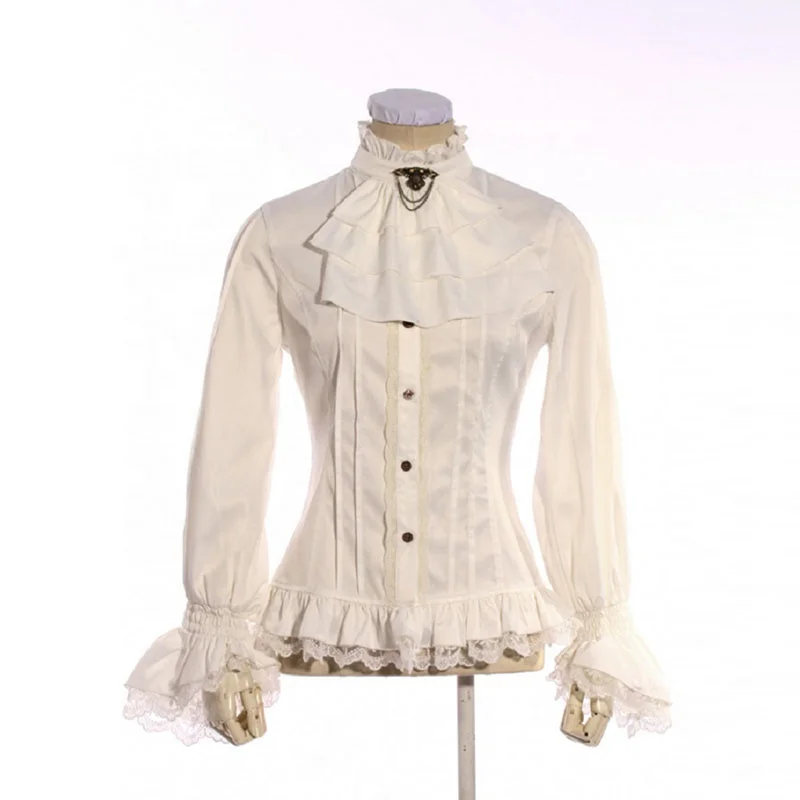 

RQBL Hot Sales Low MOQ Women Long Sleeves Spring & Autumn Steampunk Shirts