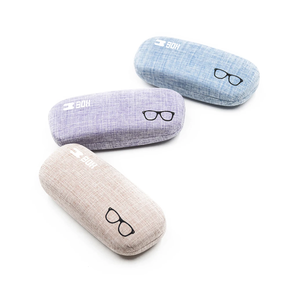 

Glasses Case Linen Cover Spectacle Case Custom Pattern Available Iron