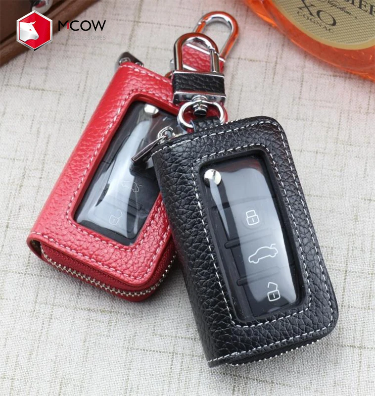 

2021 New Fashion Kay Wallet Genuine Cowhide Leather Car Key Wallets For Mens